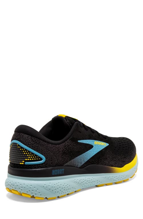 Shop Brooks Ghost 16 Running Shoe In Black/forged Iron/blue