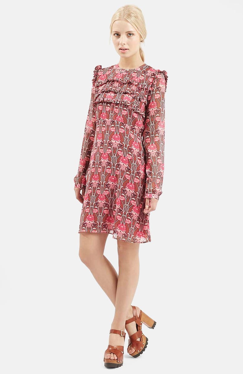 Topshop Floral Print Ruffle Dress | Nordstrom