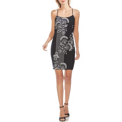 Vince Camuto Ornate Melody Slipdress, Black