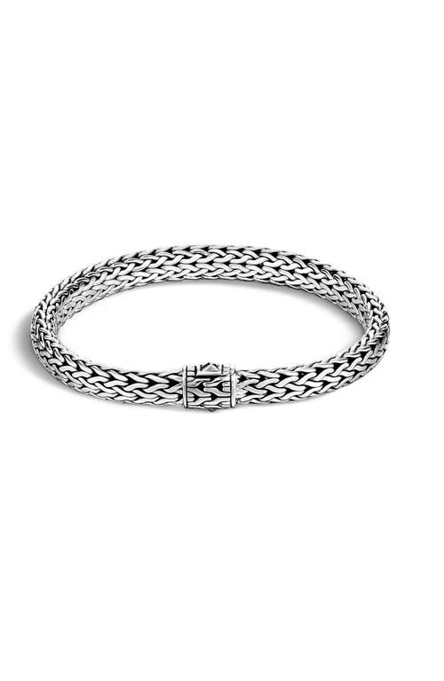 John Hardy Classic Chain 7.5mm Bracelet in Silver at Nordstrom, Size Medium