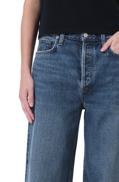 Agolde Harper Jeans Mid Rise Relaxed Straight Jeans Echo In Essence