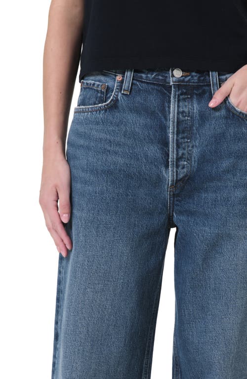 Shop Agolde Low Slung Baggy Jeans In Essence