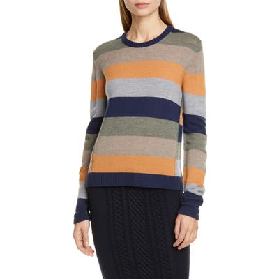 Atm Anthony Thomas Melillo Stripe Merino Wool Sweater