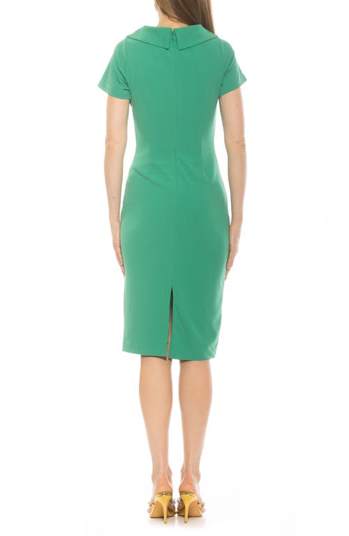 Alexia Admor Wrene Sheath Dress In Fern Green