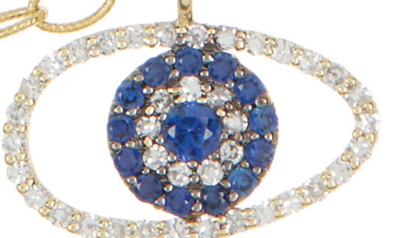 Shop Meira T Diamond & Tanzanite Shaker Pendant Necklace In Yellow Gold