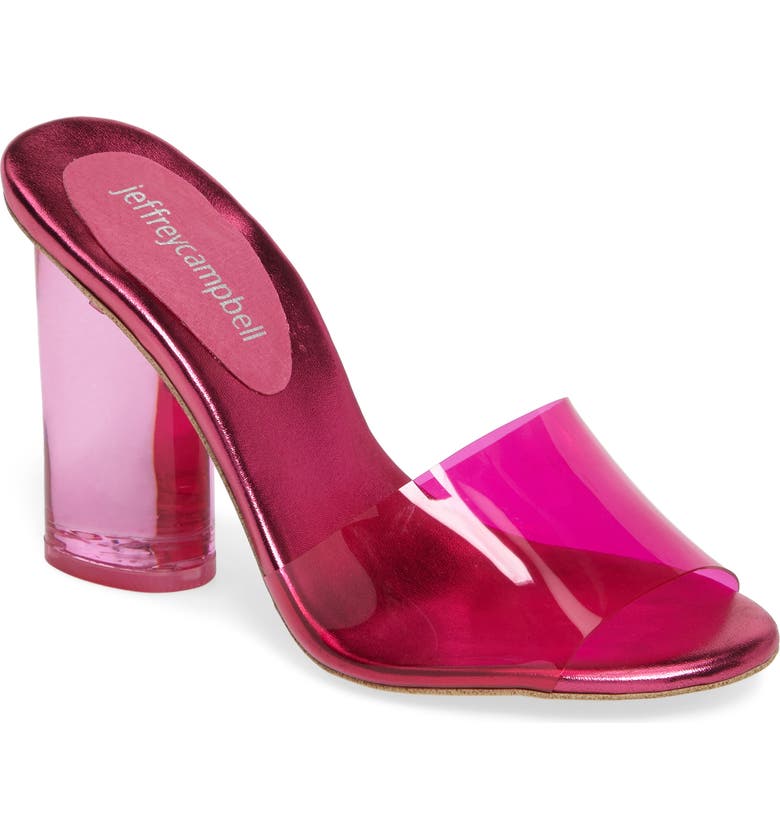 JEFFREY CAMPBELL Minuit Slide Sandal, Main, color, FUCHSIA COMBO