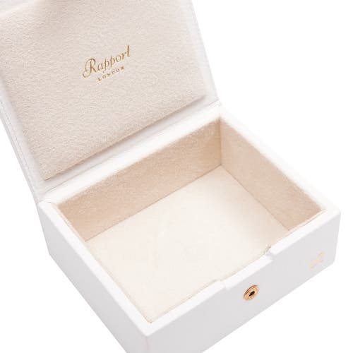 Rapport London Tuxedo Trinket Box In White
