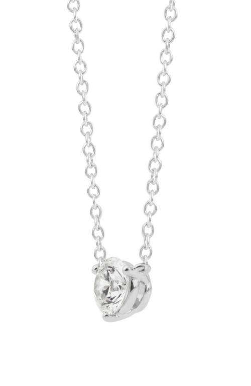 Shop Lightbox 0.50-carat Lab Grown Diamond Pendant Necklace In White/14k White Gold