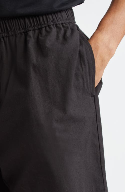 Shop John Elliott Kennedy Cotton Drawstring Shorts In Black