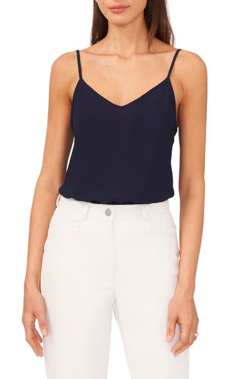 halogen(r) V-Neck Woven Camisole in Classic Navy
