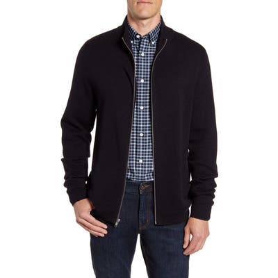 Nordstrom Shop Mock Neck Zip Sweater, Blue