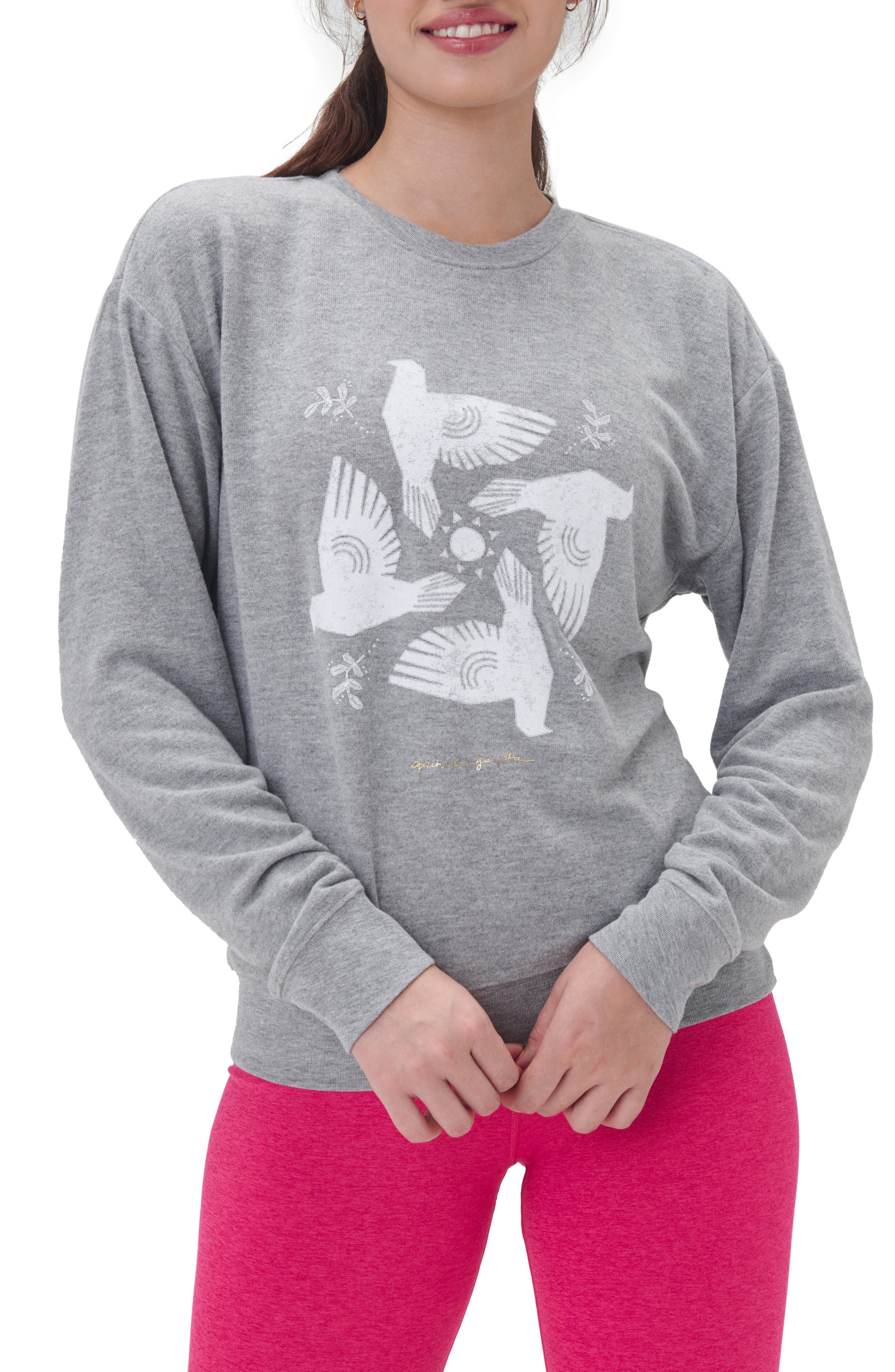 Supreme Doves Hooded Sweatshirt Heather Grey