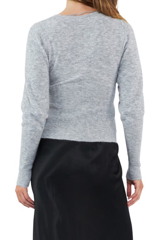 Ripe Maternity Willa Maternity/nursing Sweater In Silver Marle