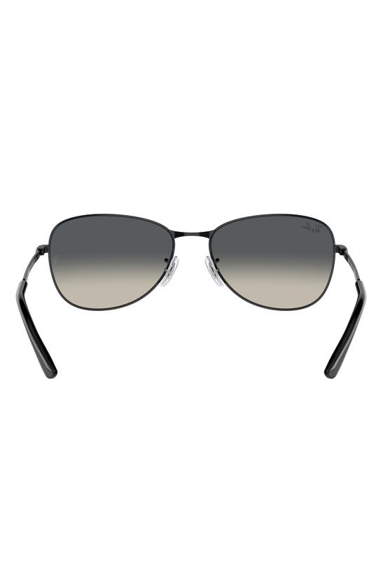 Shop Ray Ban Ray-ban 56mm Gradient Pilot Sunglasses In Black