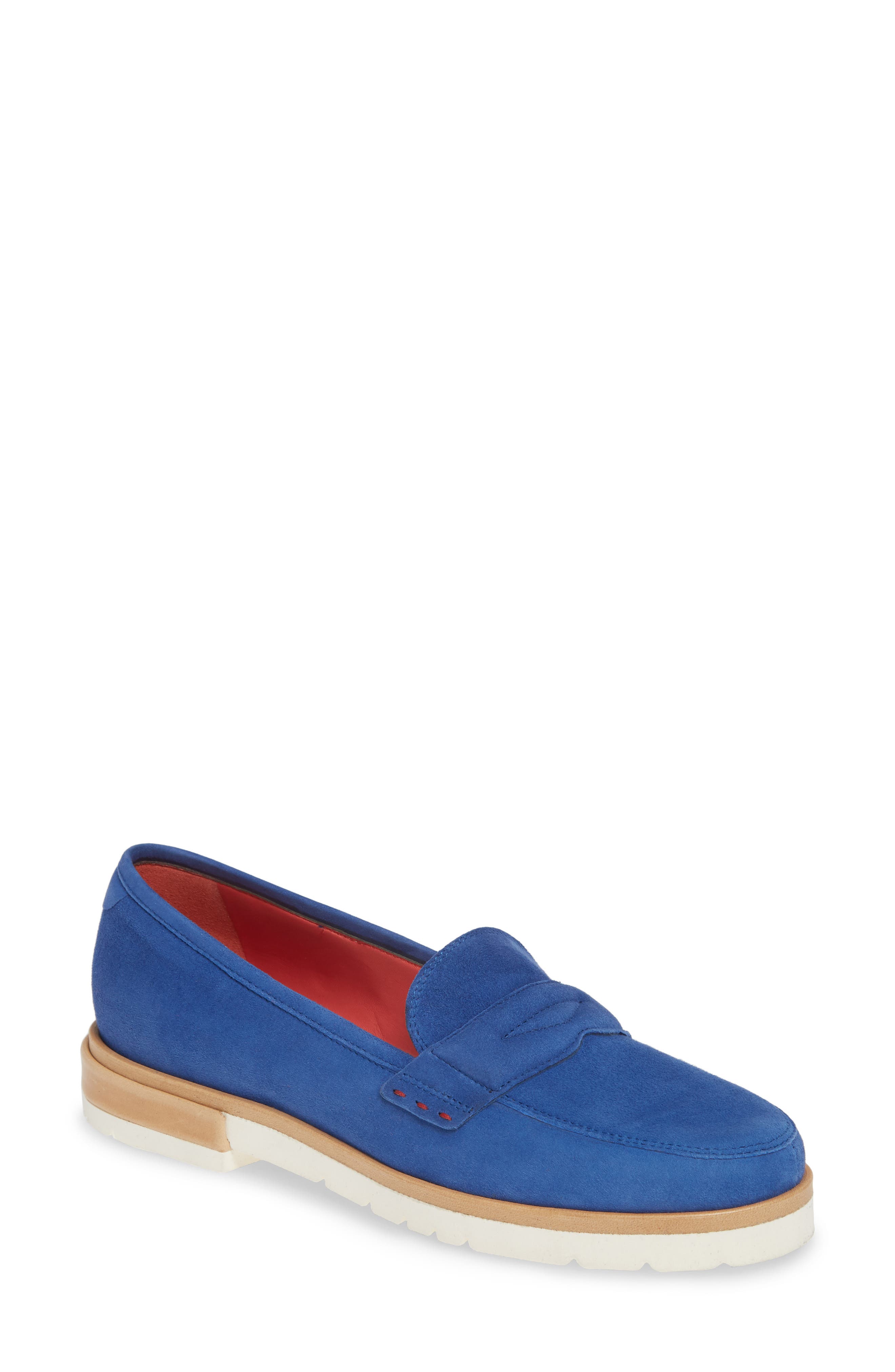 Pas De Rouge Marta Loafer, Blue