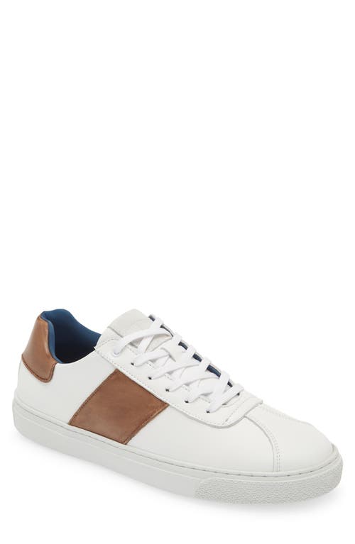 Jolt Low Top Sneaker in White/Taupe