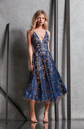 Dress the population 2025 blair sequin lace dress