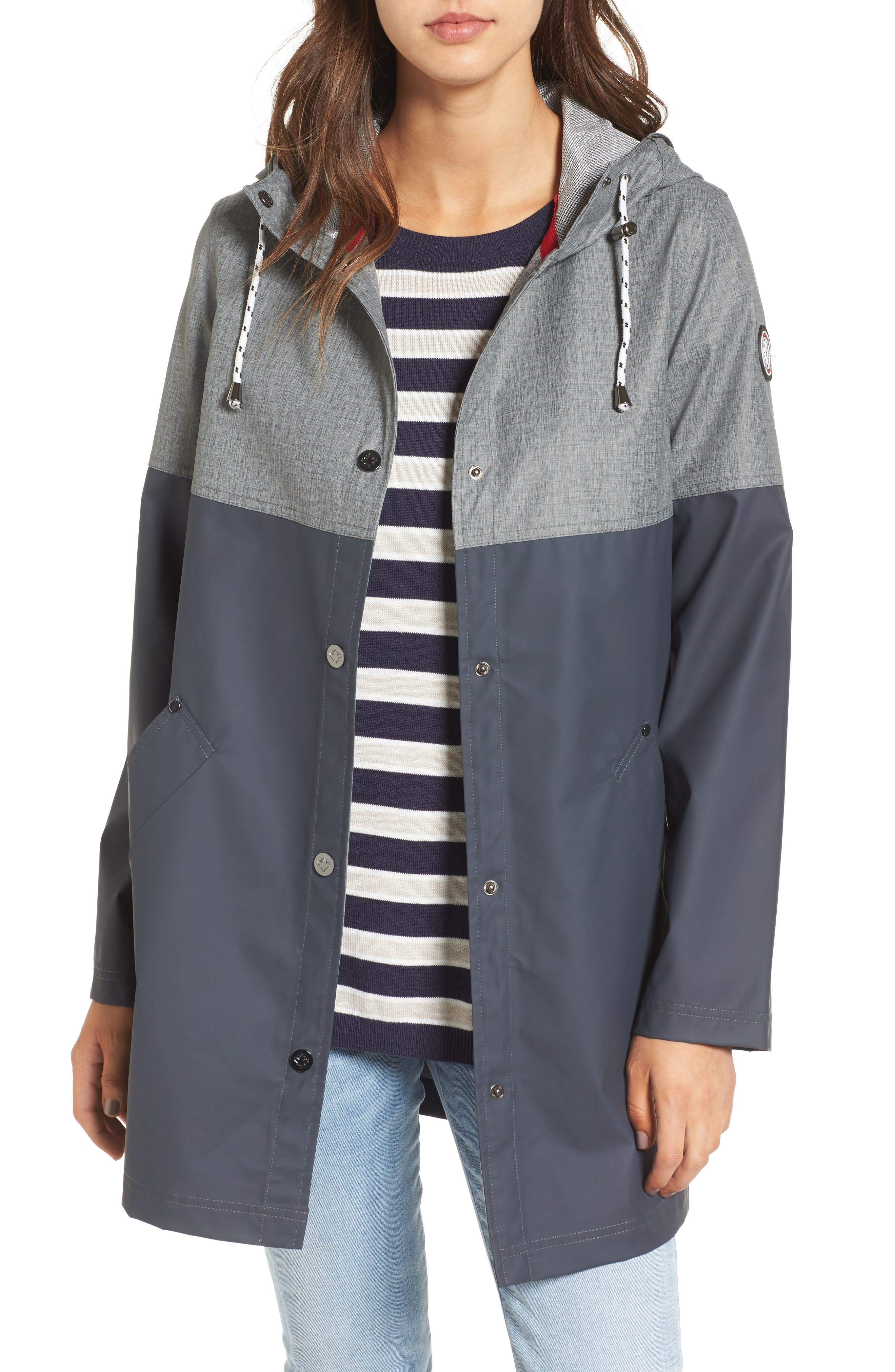 black and purple puffer jacket