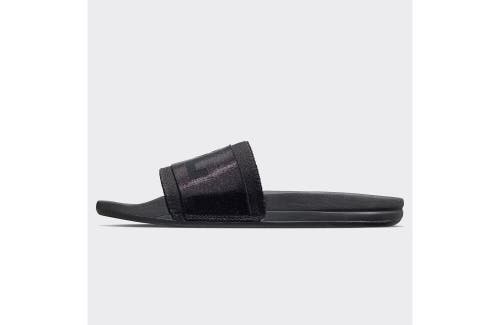 Shop Apl Athletic Propulsion Labs Techloom Satin Slide Sandals In Black