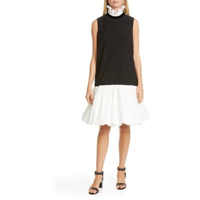 Givenchy Frill Collar Balloon Hem Shift Dress, 6 FR - Black