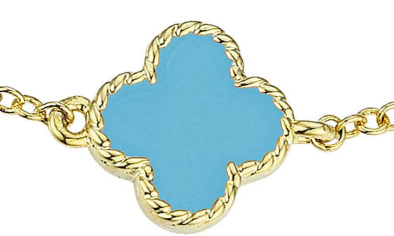 Shop Lily Nily Kids' Clover Bracelet In Turquoise