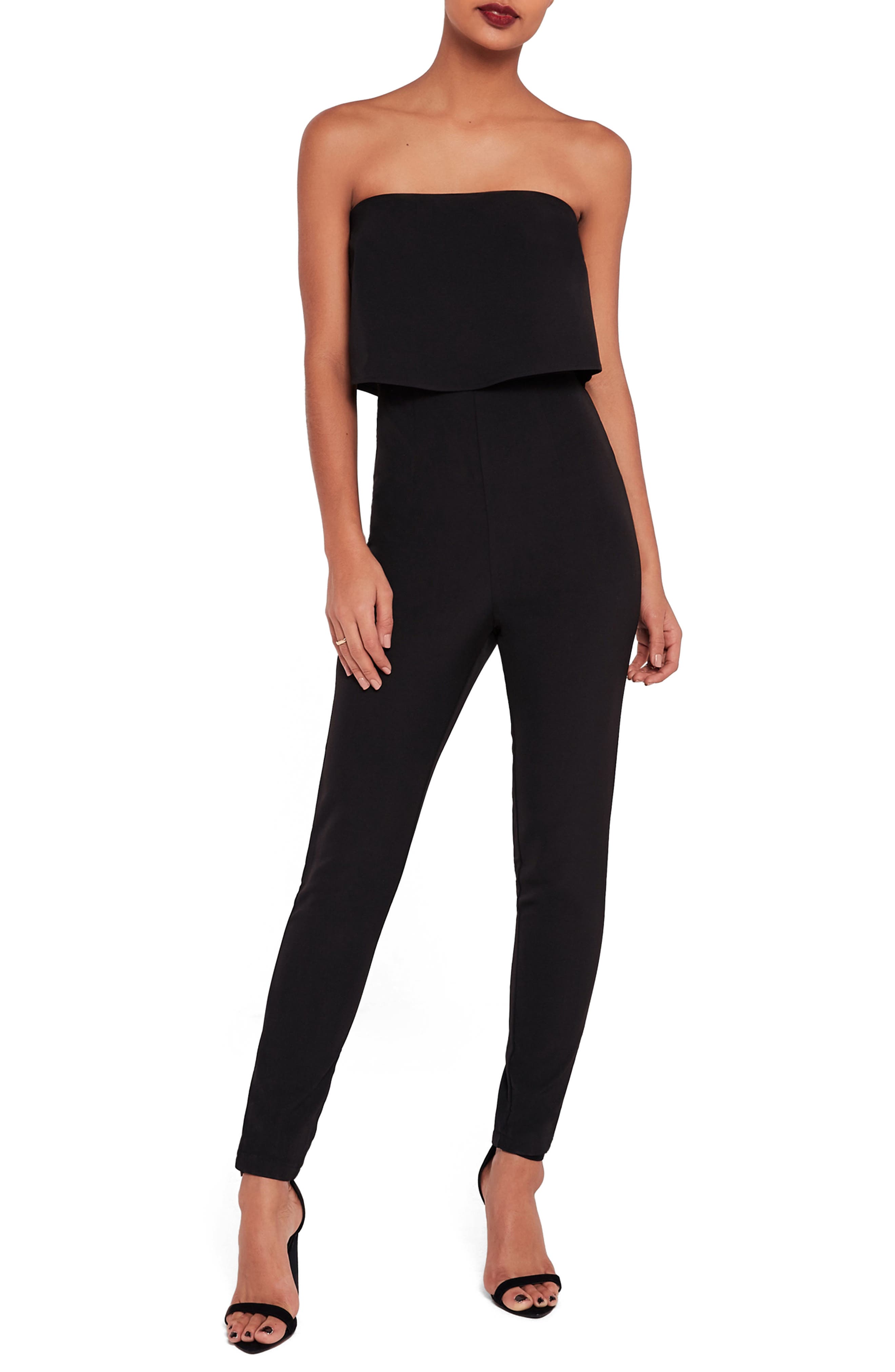 Missguided Strapless Jumpsuit Nordstrom