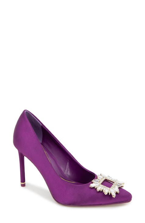 Dark purple pumps hotsell