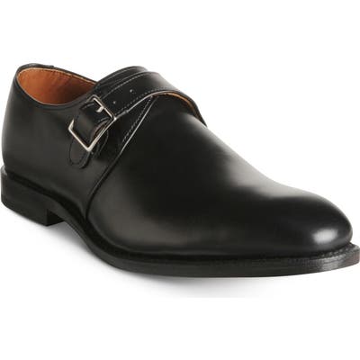 Allen Edmonds Plymouth Monk Strap Shoe, EEE - Black
