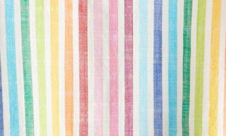 Shop Next Kids' Rainbow Stripe Cotton Dress In Pink Multi