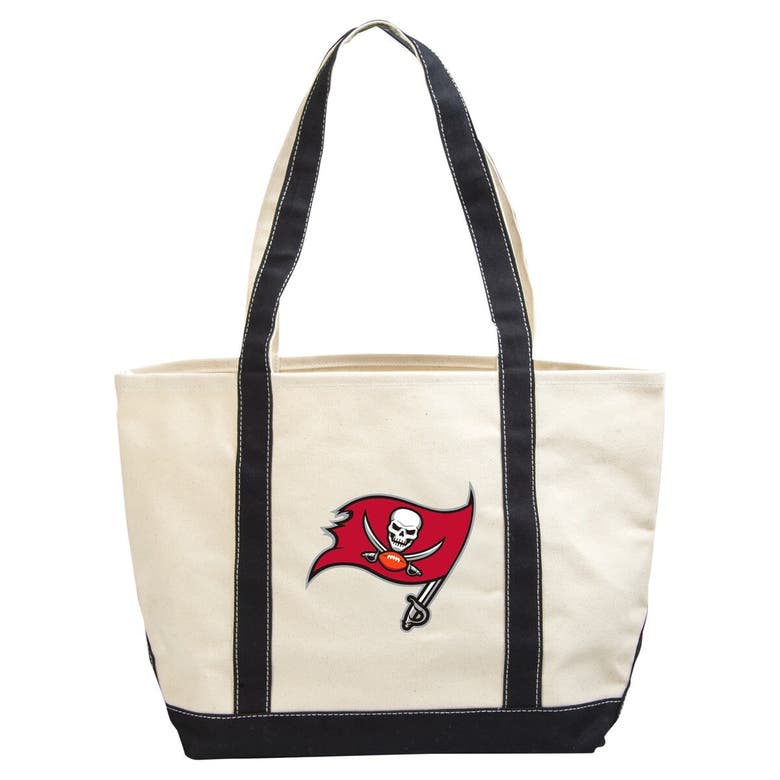 Shop Logo Brands Tampa Bay Buccaneers Canvas Tote Bag In Cream