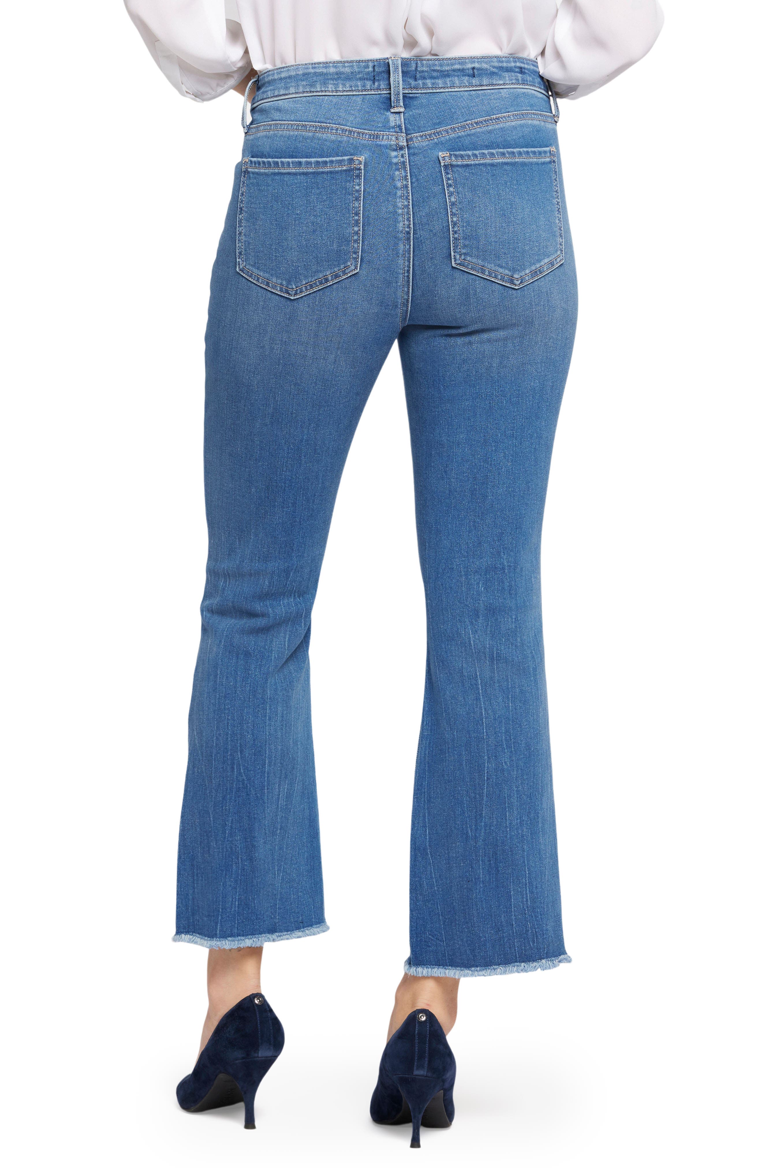NYDJ Barbara Fray Hem Ankle Bootcut Jeans in Fairmont