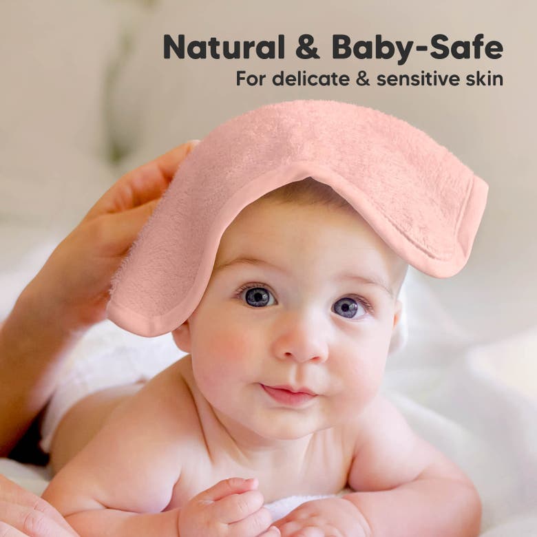 Shop Keababies Deluxe Baby Washcloths In Blush Pink