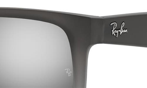 Shop Ray Ban Ray-ban 54mm Polarized Square Sunglasses In Dark/grey Black