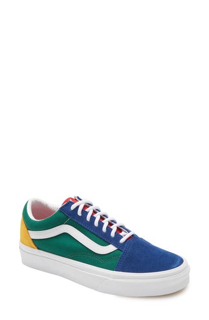 Vans Old Skool Sneaker In Blue/ Green/ Yellow