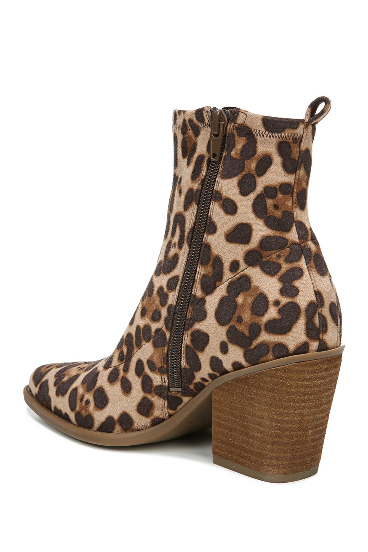 leopard booties wide width