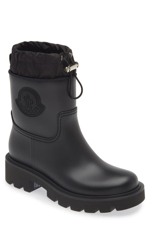 Shop Moncler Kickstream Waterproof Rain Boot In Black