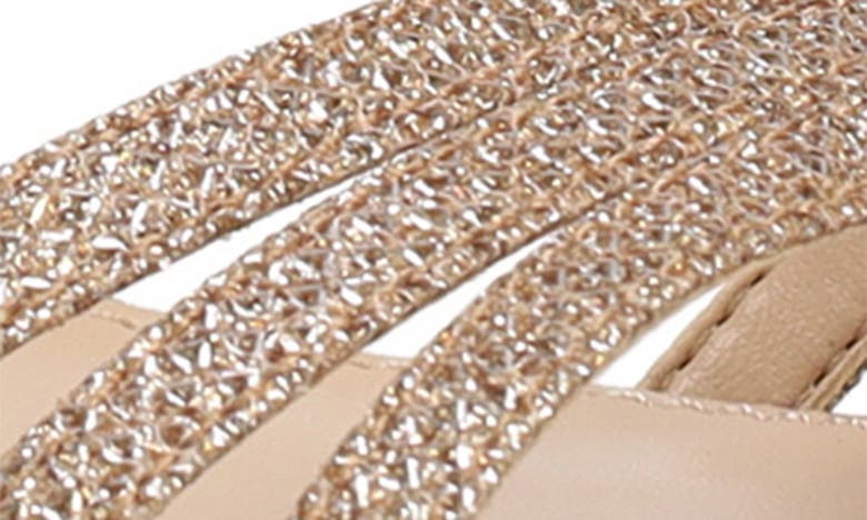 Shop Pelle Moda Blane Sandal In Platinum Gold