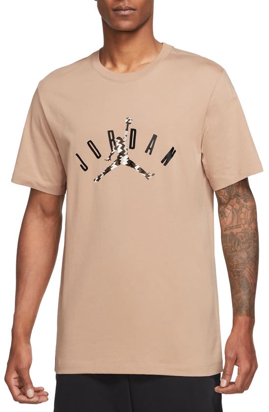 Shop Jordan Flight Mvp Graphic T-shirt In Hemp/ Black