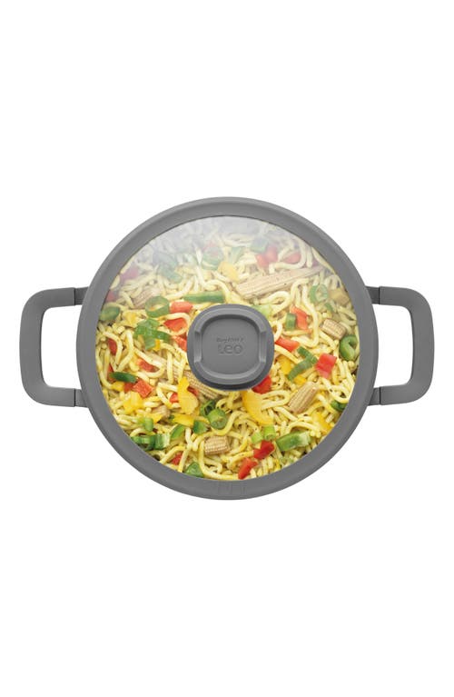 Berghoff Leo Stone Nonstick 5.9-quart Covered Stockpot In Black