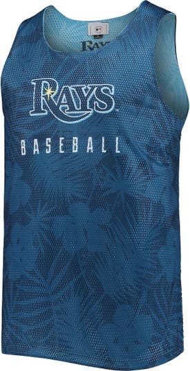 Men's Milwaukee Brewers FOCO Navy/Gold Floral Reversible Mesh Tank Top