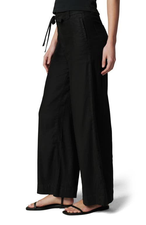 JOE'S JOE'S THE ADDISON HIGH WAIST ANKLE WIDE LEG LINEN BLEND PANTS 