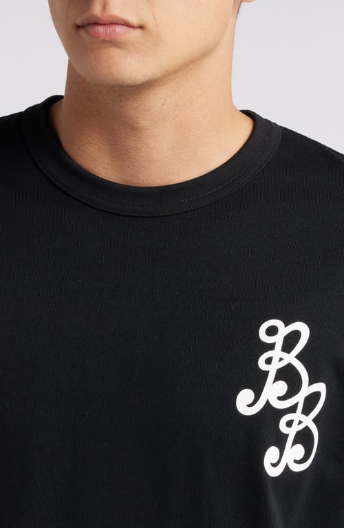 Shop Bogey Boys Essential Cotton Logo T-shirt In Black