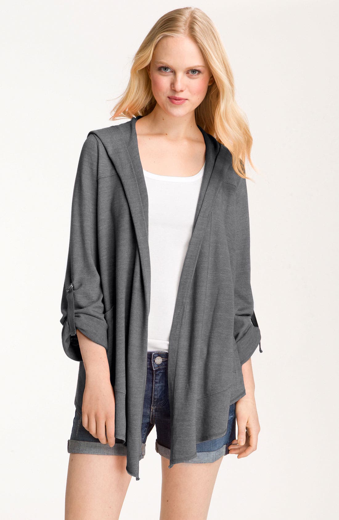 Splendid Draped Hoodie Cardigan Nordstrom