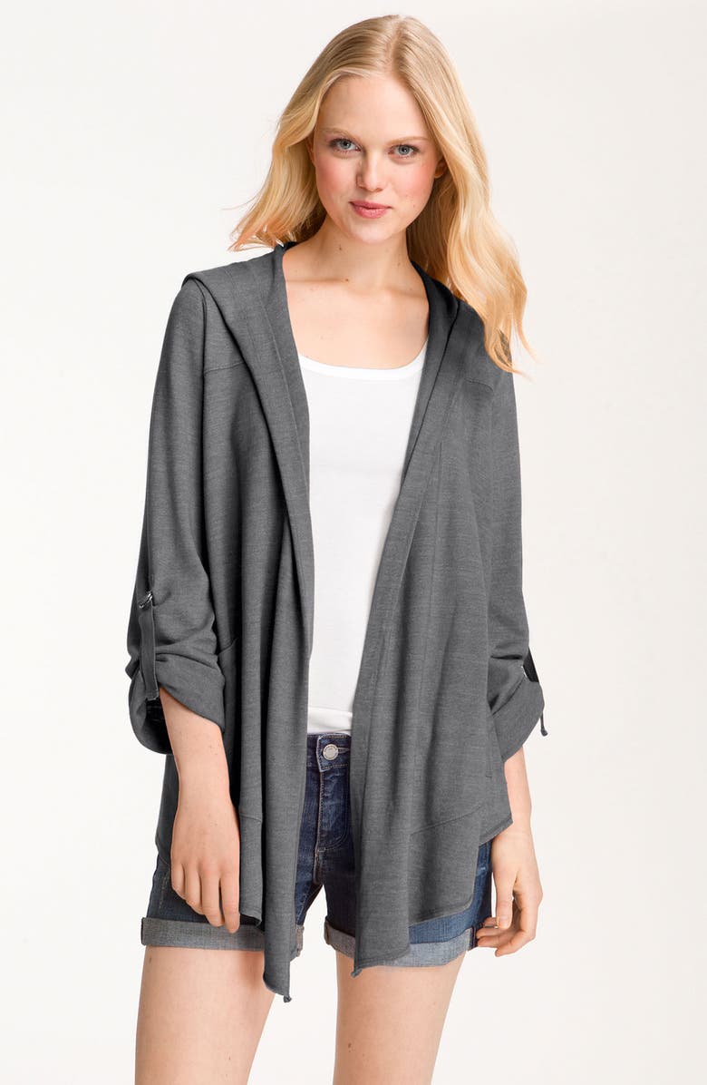 Splendid Draped Hoodie Cardigan | Nordstrom