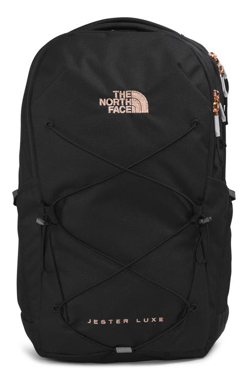 Jester Luxe Backpack in Tnf Black/Coral Metallic