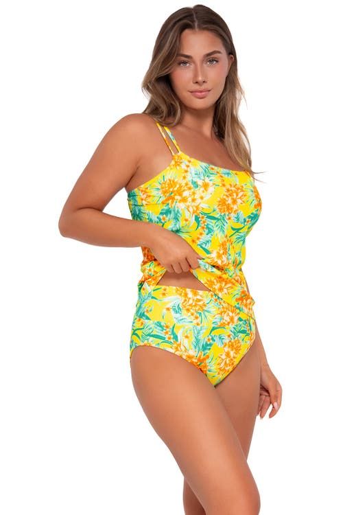 Shop Sunsets Taylor Tankini-38e/36f/34g In Golden Tropics Sandbar Rib