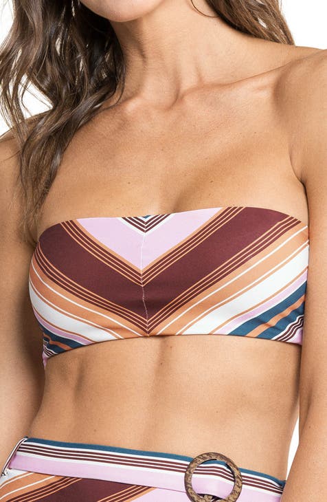 Tiffany Bayadere Stripes Bandeau Bikini Top