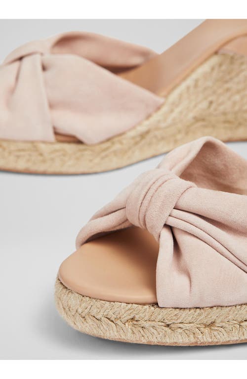 Lk Bennett Angela Wedge Sandal In Pale Pink