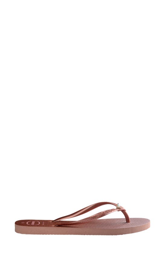 Havaianas Slim Flatform Flip Flops In Crocus Rose-pink In Crocus Rose