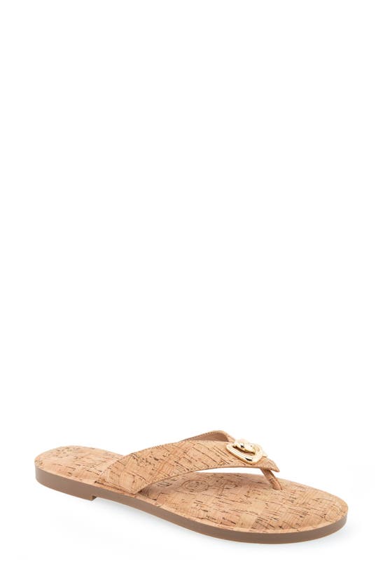 Shop Aerosoles Galen Flip Flop In Cork Combo